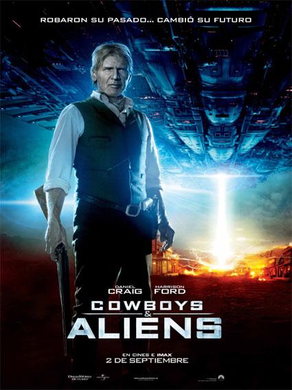 Cartel de Harrison Ford de Cowboys vs Aliens