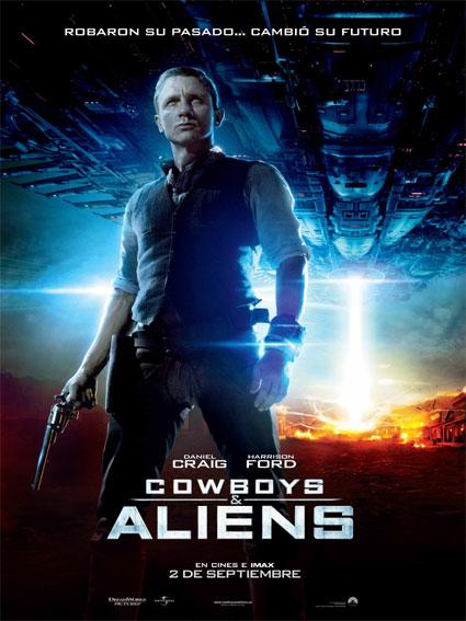 Cartel de Daniel Craig de Cowboys vs Aliens