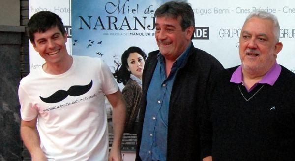 Imanol Uribe, Iban Garate y  Gonzalo F. Berridi