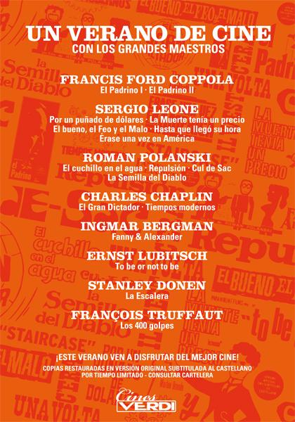 Un verano de cine en Cines Verdi
